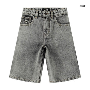 Bermuda in denim grigio per bambino