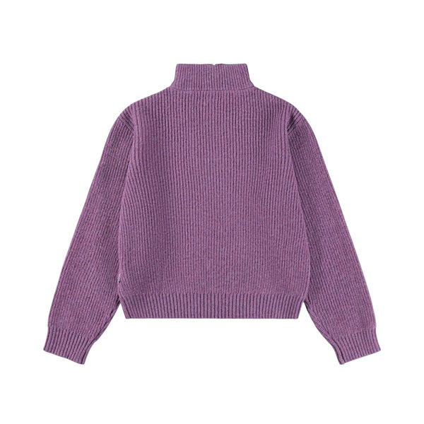 Maglione viola per bambina