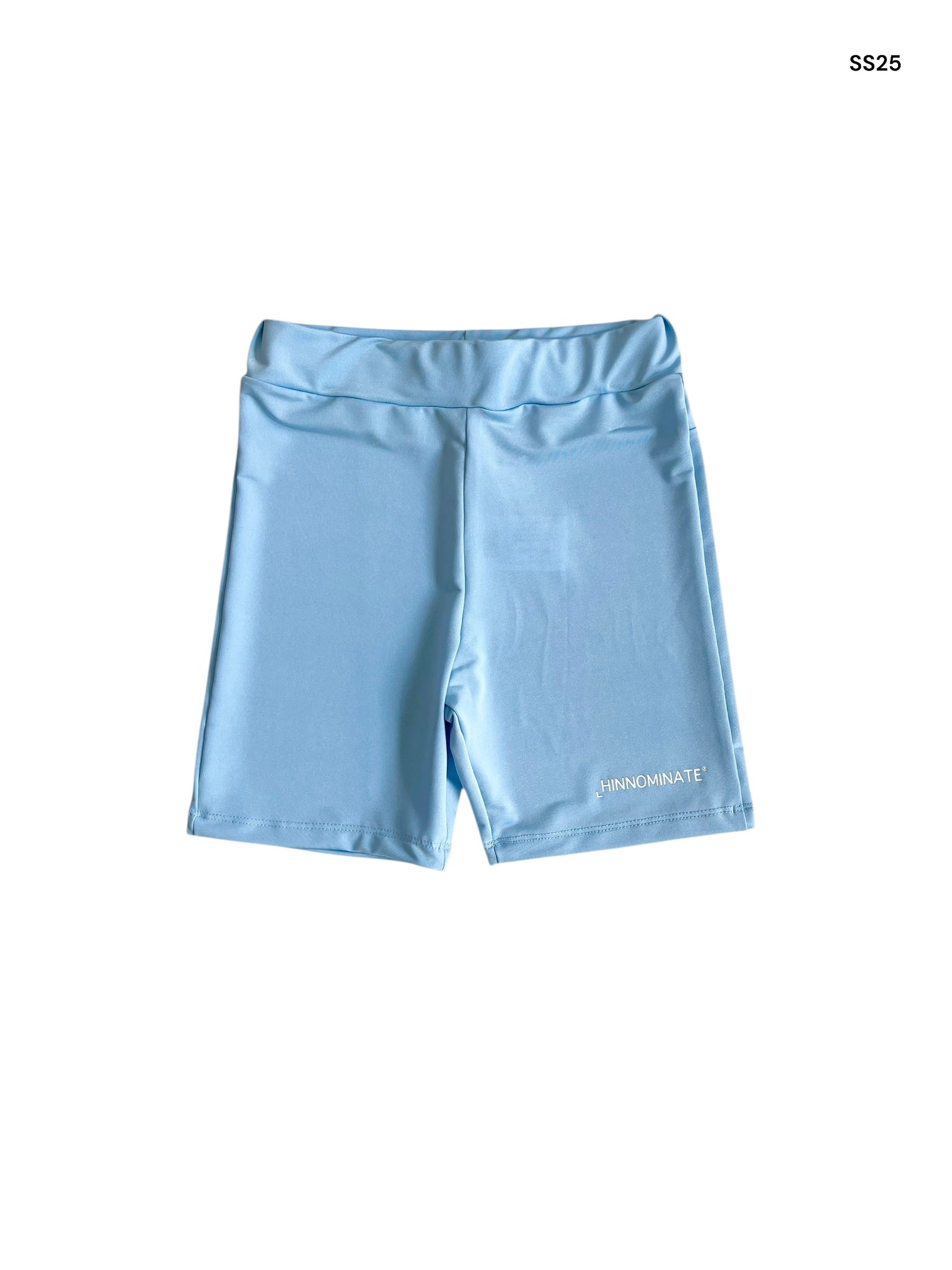 Ciclista azzurro polvere con logo per bambina