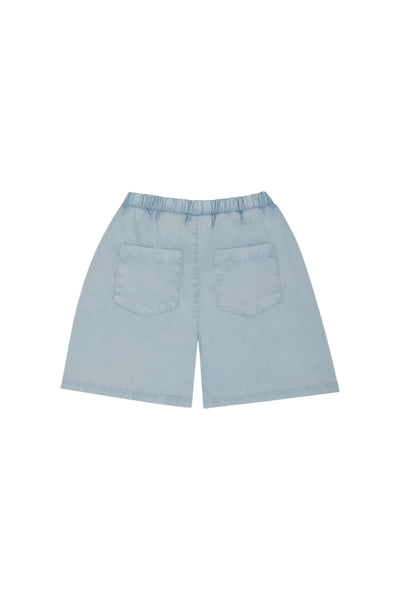 Short in colore denim chiaro per bambini