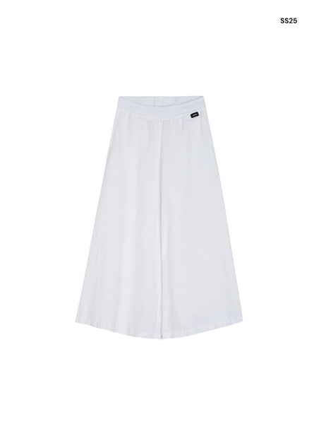 Pantalone bianco in lino per bambina