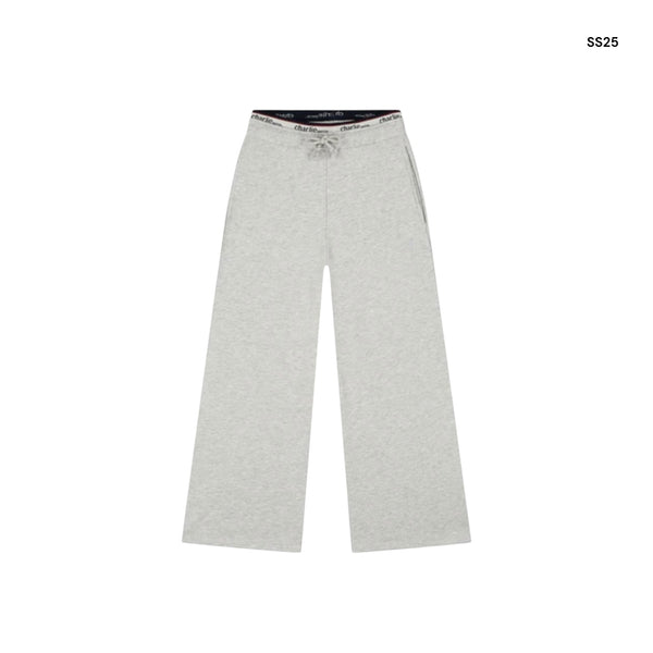Pantalone in felpa grigio mélange per bambina
