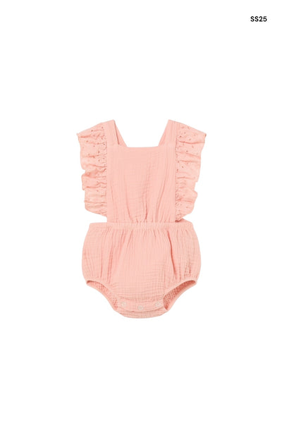 Pagliaccetto rosa per neonata