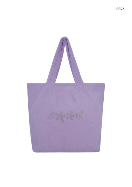 Borsa da mare lilla per bambina