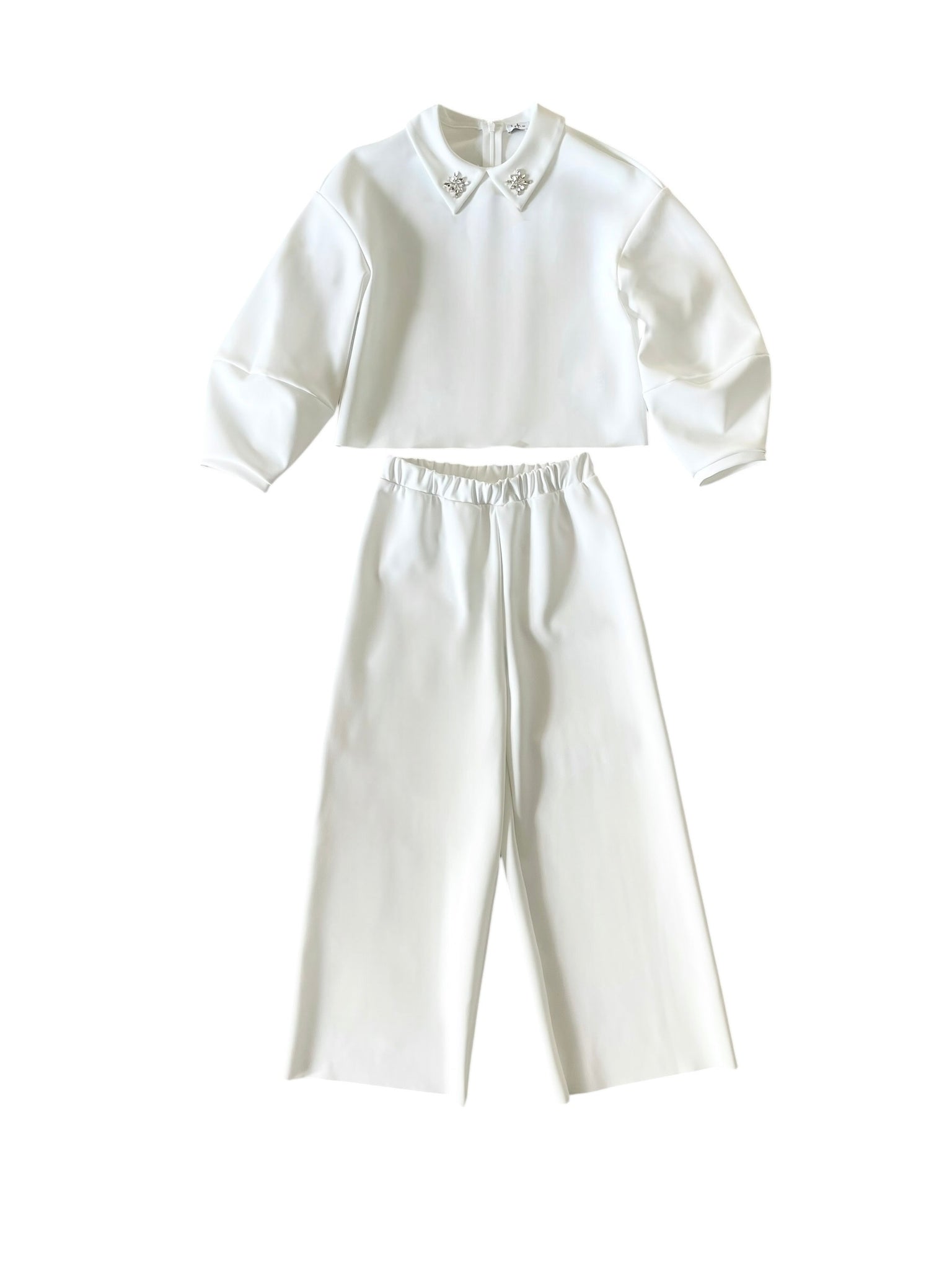 Completo bianco per bambina