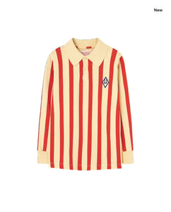Polo a righe rosse e gialle per bambini