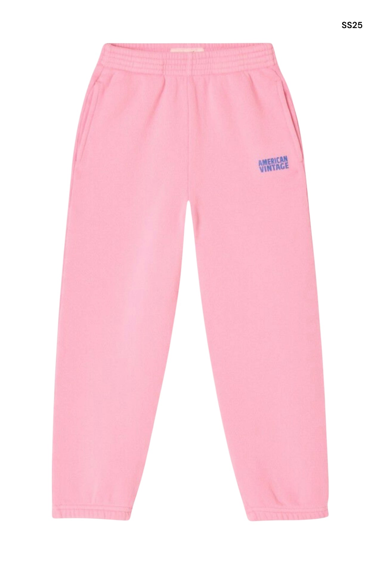 Pantalone in felpa rosa  con logo per neonata e bambina