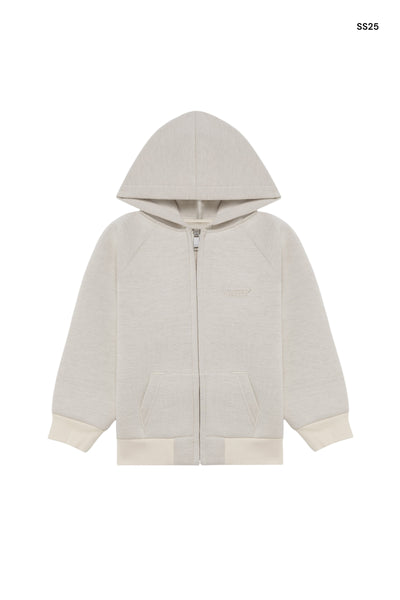 Felpa in neoprene aperta con logo per bambini