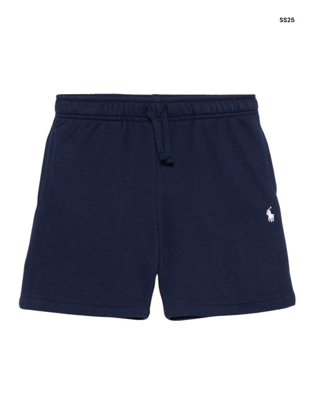 Short in felpa blu per neonato e bambino