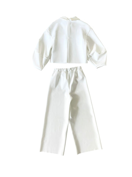 Completo bianco per bambina