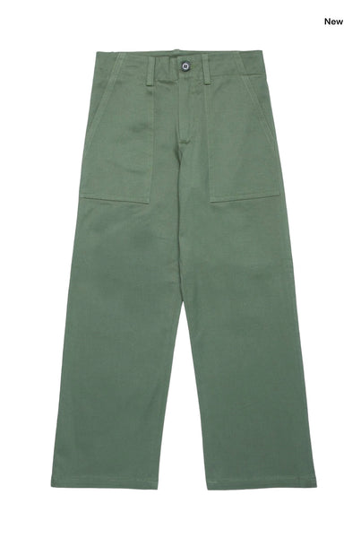 Pantalone palazzo verde fumo per bambini
