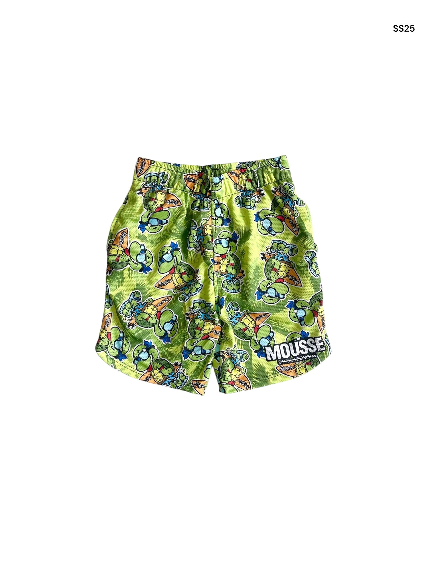 Short multicolor con stampa all over per neonato e bambino
