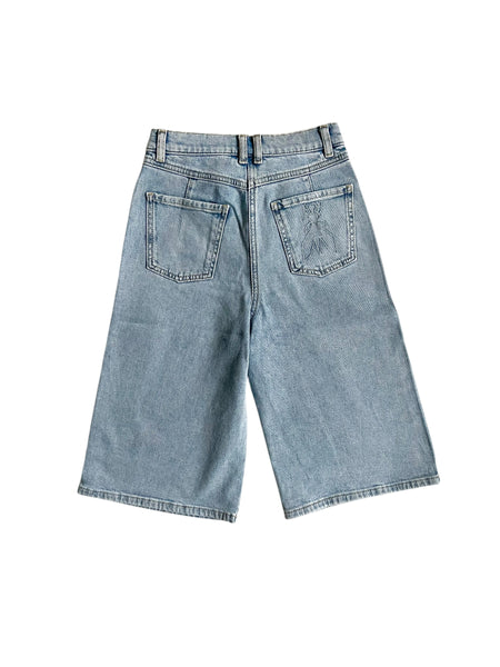 Bermuda in denim chiaro per bambina