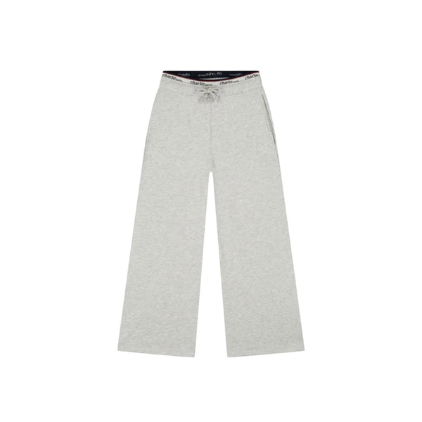 Pantalone in felpa grigio mélange per bambina