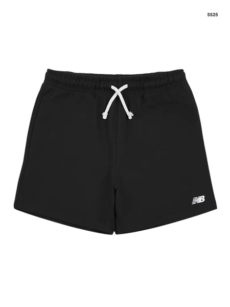 Bermuda nero in felpa con logo per bambino