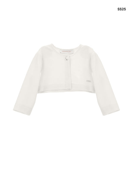 Cardigan panna per neonata