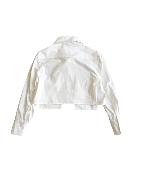 Camicia cropped fiordilatte per bambina