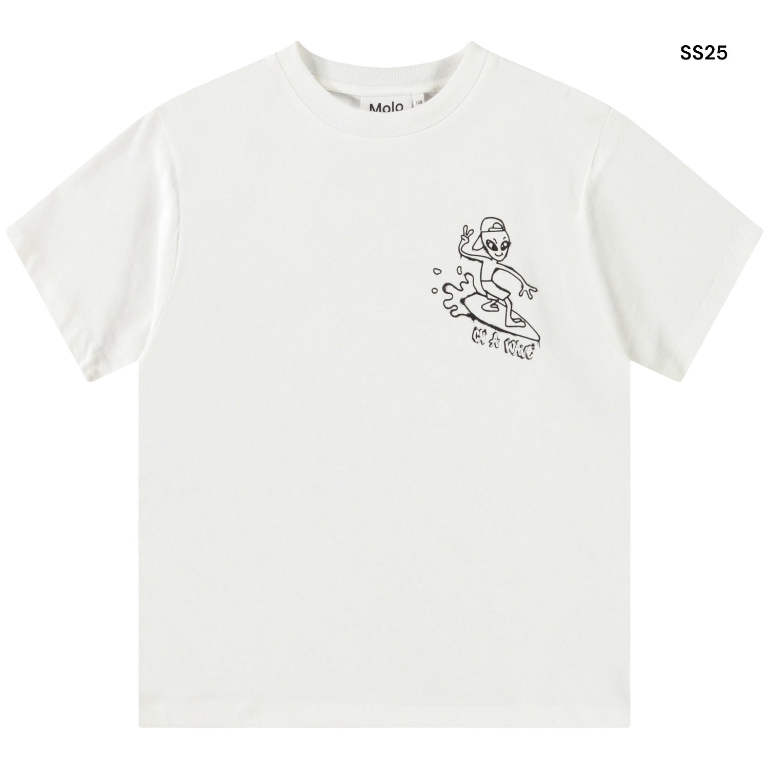 T-shirt bianca con stampa per bambino