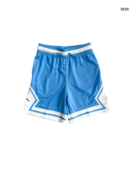 Short in mesh celeste per bambino