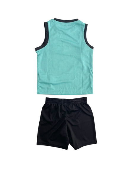 Completo jordan in mesh con logo per neonato e bambino