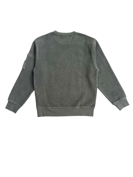 Felpa verde con logo per bambino