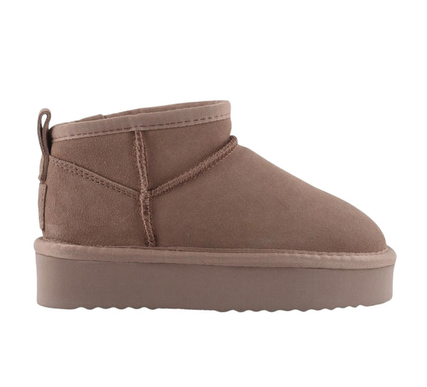 Stivale basso malva con suola platform per bambini