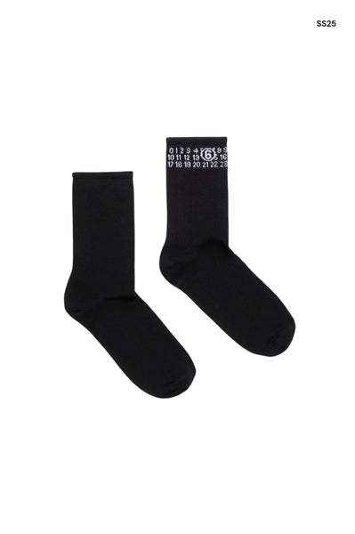 Calzino nero con logo per bambini