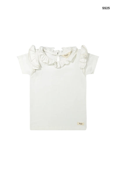 T-shirt bianca per neonata e bambina