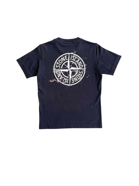 T-shirt nera con logo per bambino