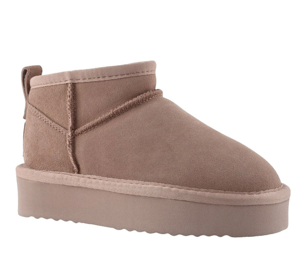 Stivale basso malva con suola platform per bambini