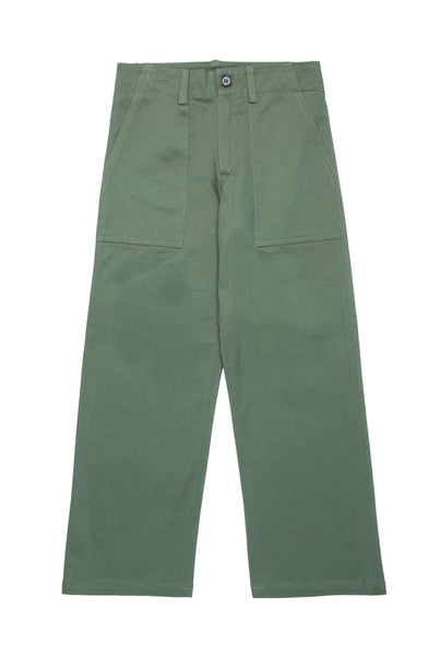 Pantalone palazzo verde fumo per bambini