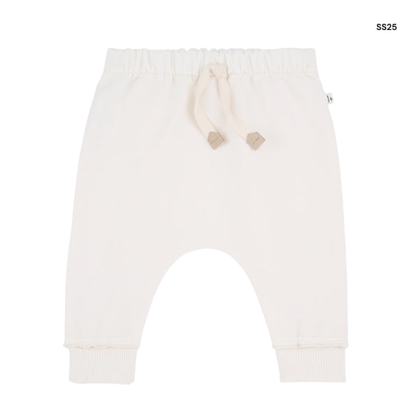 Pantalone in felpa panna per neonata