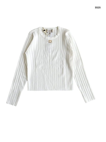 Maglia bianca per bambina