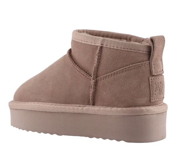 Stivale basso malva con suola platform per bambini