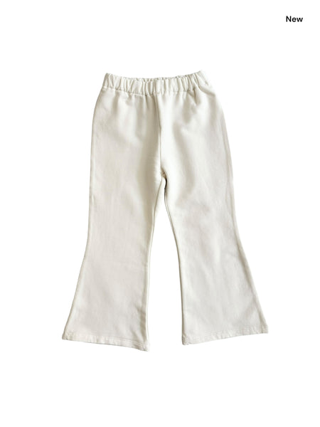 Pantalone in felpa panna per bambina