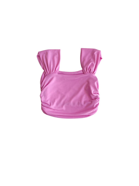 Top rosa bubble per bambina