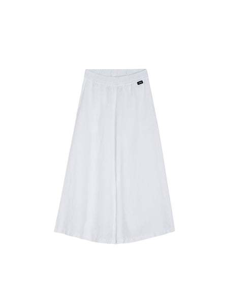 Pantalone bianco in lino per bambina