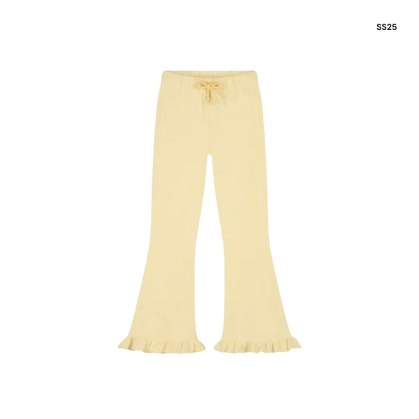 Pantalone in felpa giallo per bambina