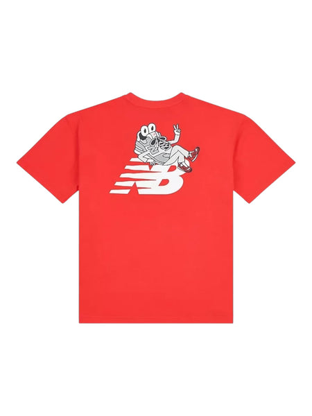 T-shirt rossa con logo per bambino