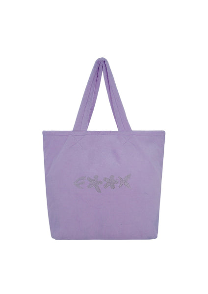 Borsa da mare lilla per bambina