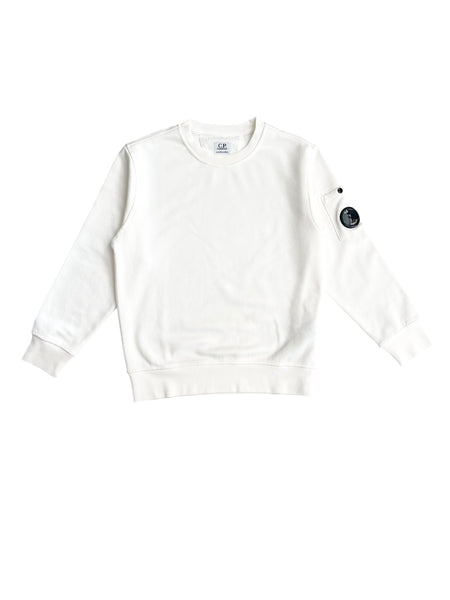 Felpa bianca con logo per bambino