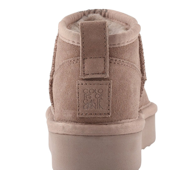 Stivale basso malva con suola platform per bambini