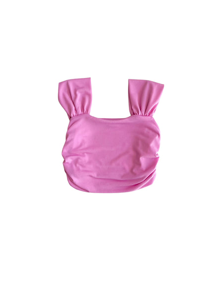 Top rosa bubble per bambina