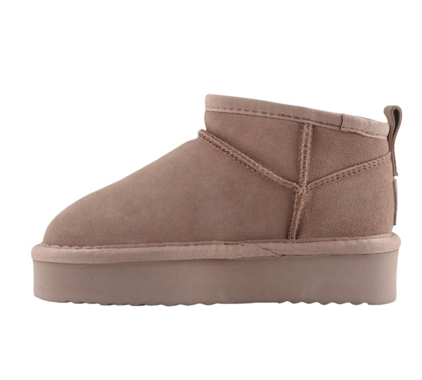 Stivale basso malva con suola platform per bambini