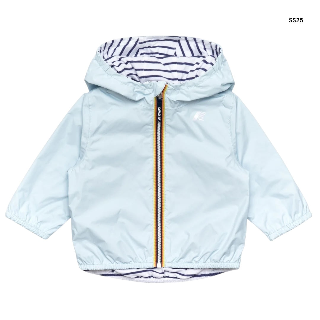 Giubbino reversibile celeste per neonati