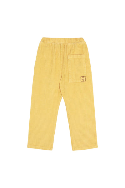 Pantalone giallo in velluto a coste per bambini