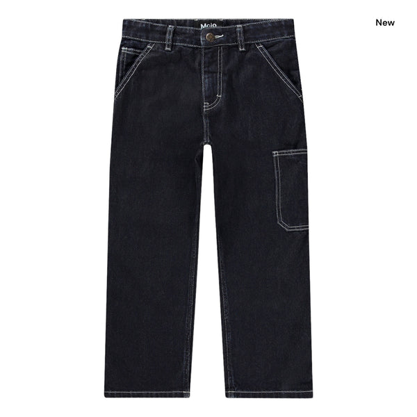 Jeans in denim blu scuro per bambini