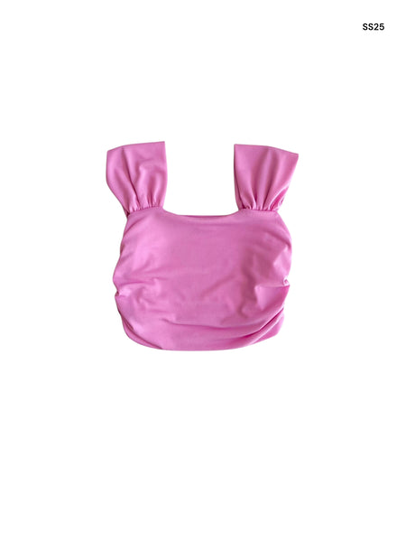 Top rosa bubble per bambina