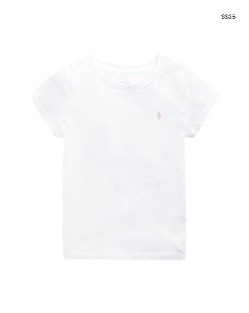 T-shirt bianca per neonata e bambina