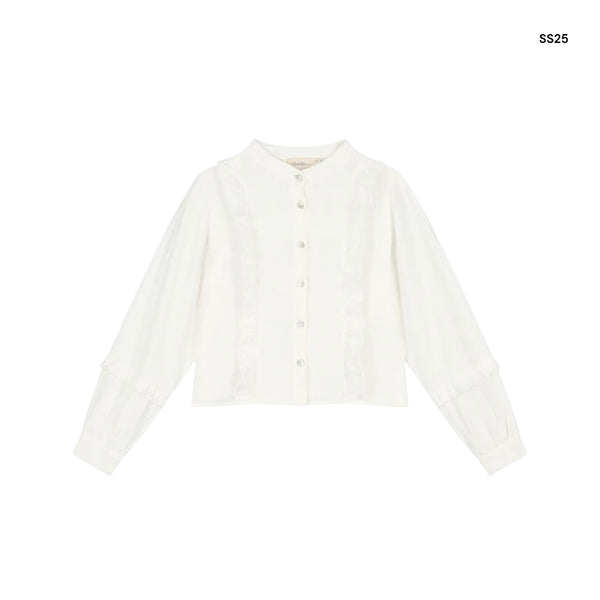 Camicia panna  per bambina